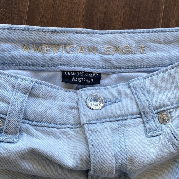 American Eagle Outfitters Blue Tie-Dye Denim Shorts size 00 - Picture 6 of 8
